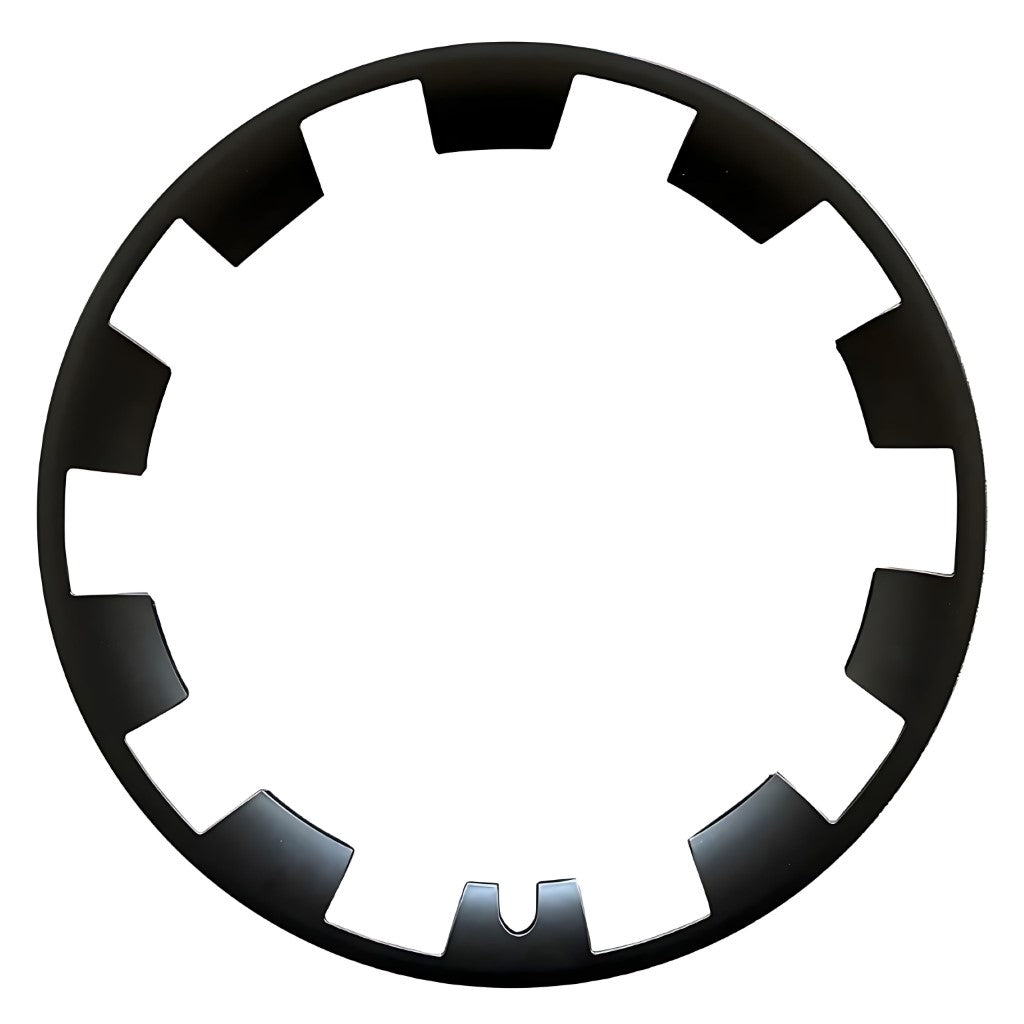 Tesla Model Y 20 Inch Wheel Rim Protector in black ABS plastic, designed for durable rim protection and easy installation.