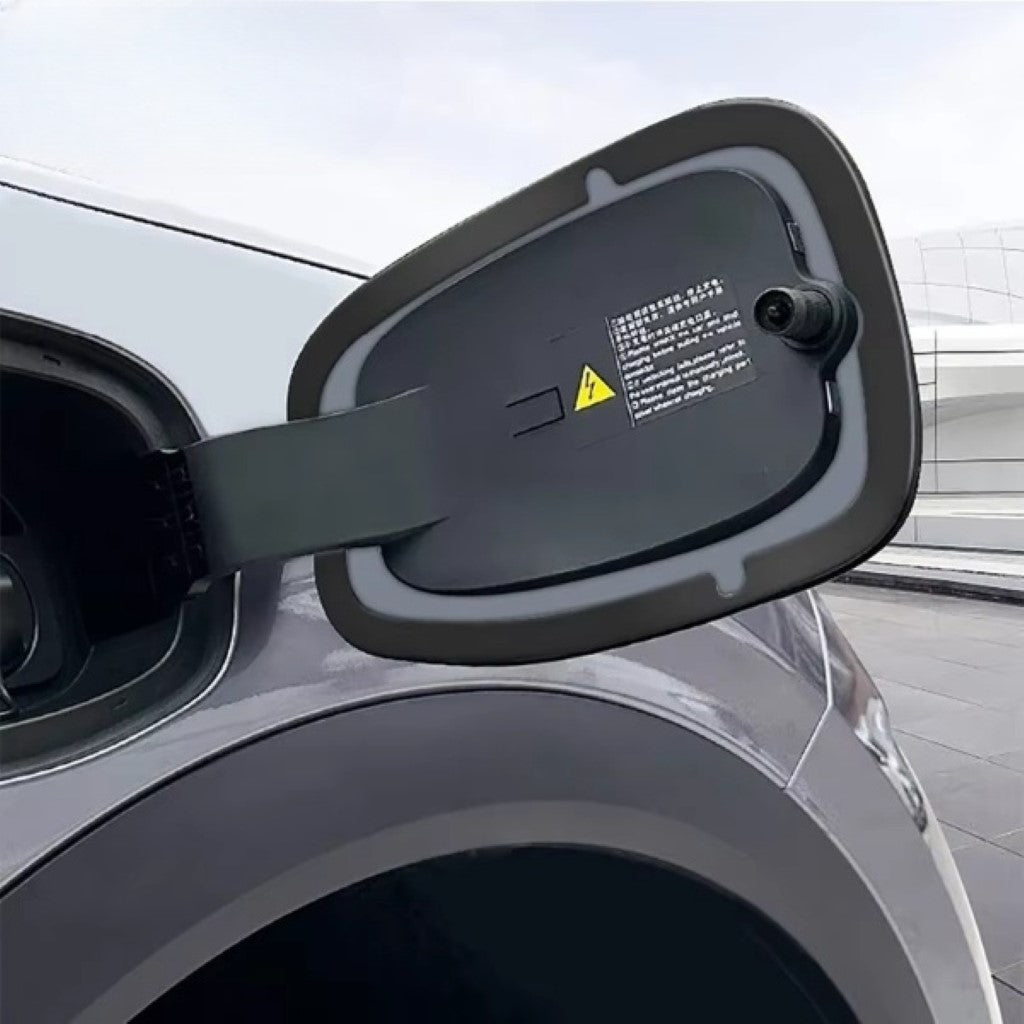 BYD ATTO 3 Charging Port Sealing Ring installed on open charging port door, protecting from dust and water ingress.