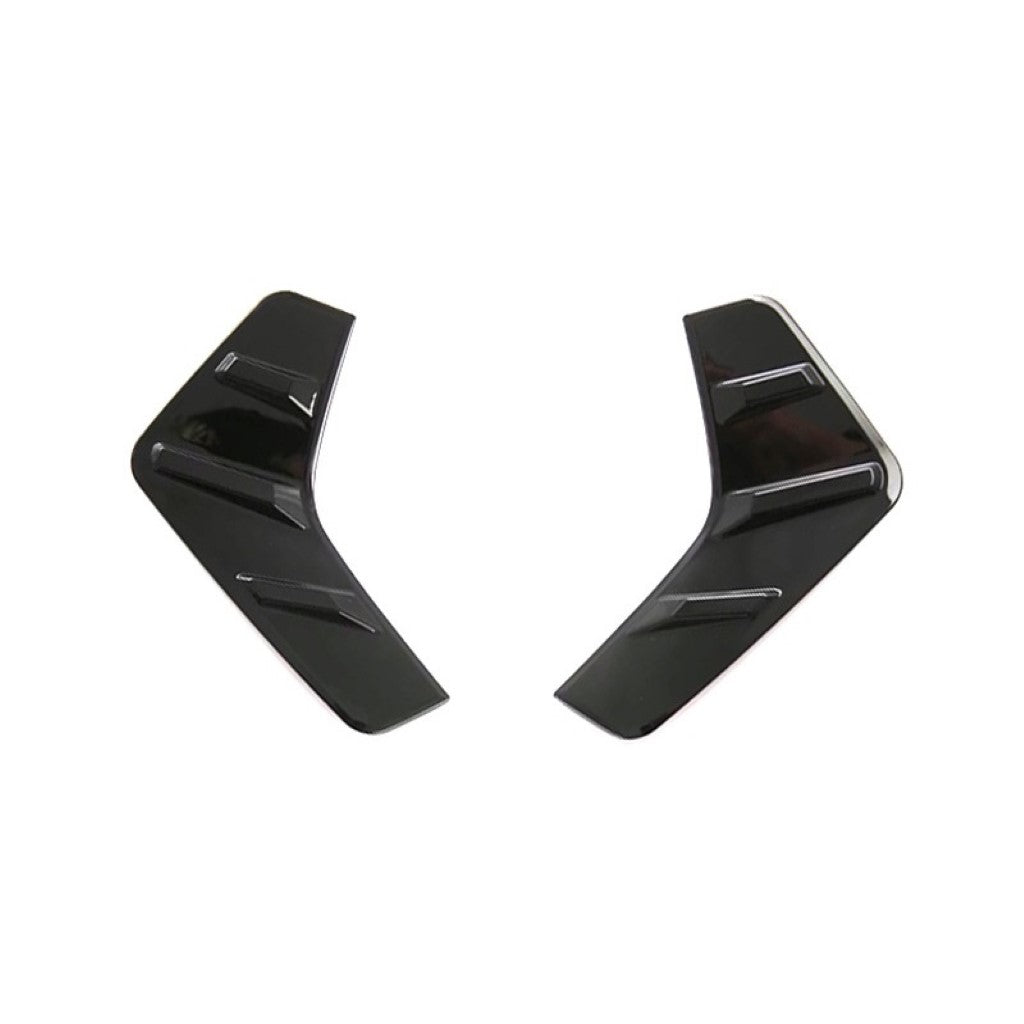 BYD ATTO 3 Rear Fog Light Lamp Trim Covers in black ABS imitation carbon for sleek electric vehicle styling.