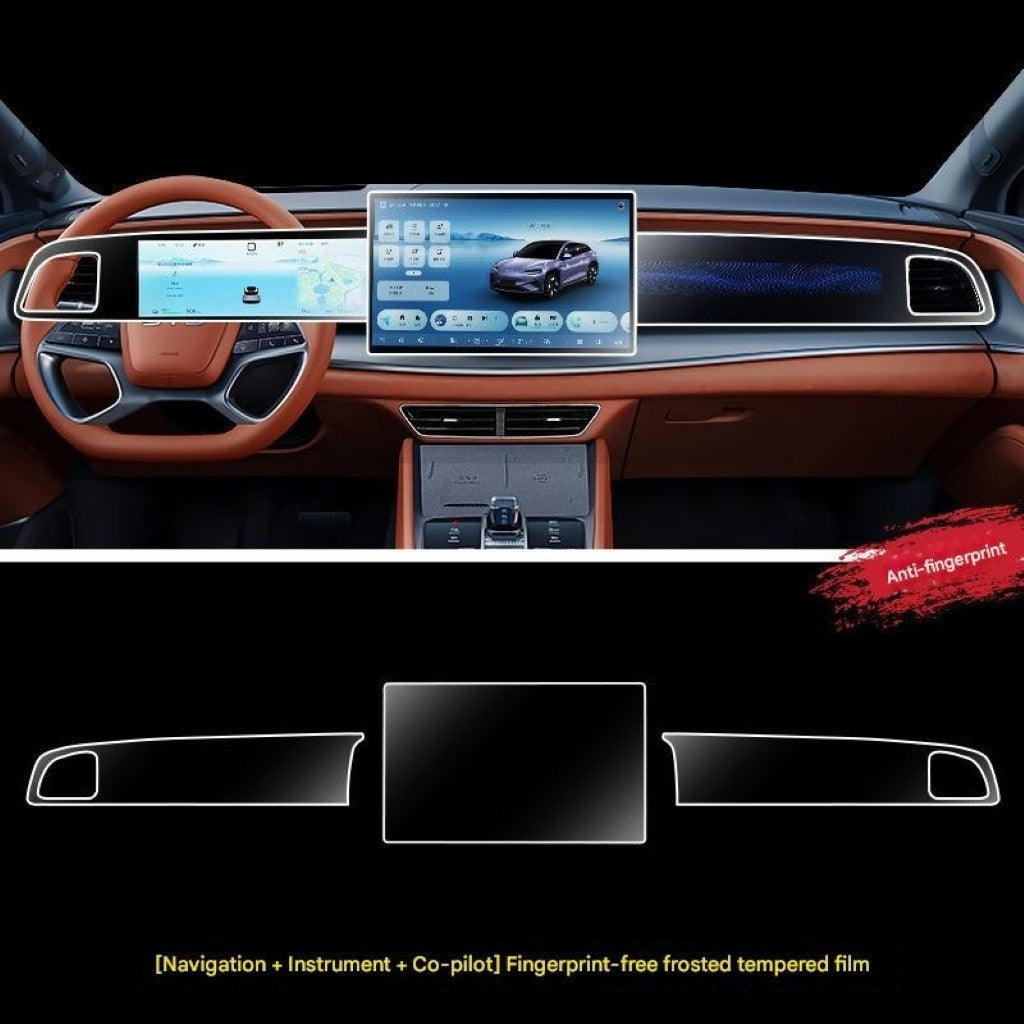 BYD Sealion 7 Navigation Touch Screen Protectors with anti-fingerprint, anti-scratch, and bubble-free installation for EV displays.