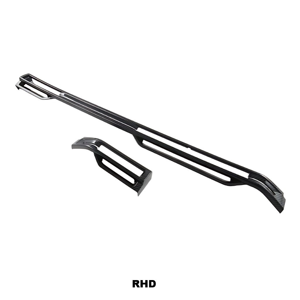 MG4 Dashboard Air Outlet Trim Cover in carbon fibre finish, ABS material, tailored for a perfect fit and stylish upgrade.