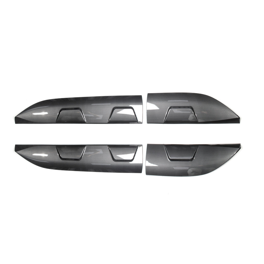 BYD ATTO 3 Anti Scratch Door Side Trim Covers in imitation carbon fibre, tailored for durable door protection.