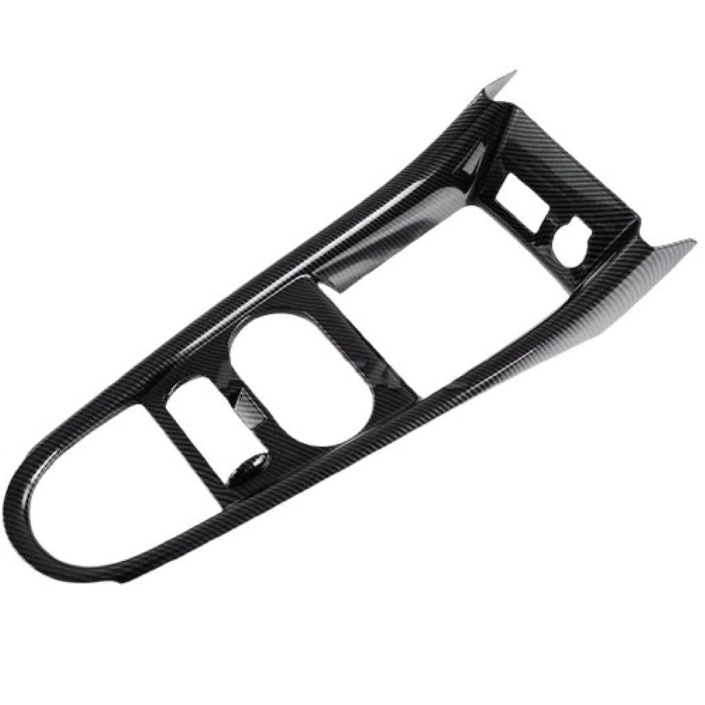 BYD Dolphin Gear Switch Cover in ABS imitation carbon fibre for RHD models, durable and stylish interior upgrade.
