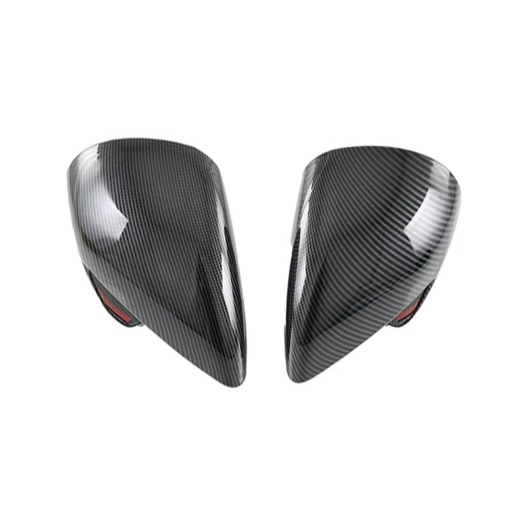 BYD Dolphin Side Mirror Covers in imitation carbon ABS, sleek protective electric vehicle accessory set