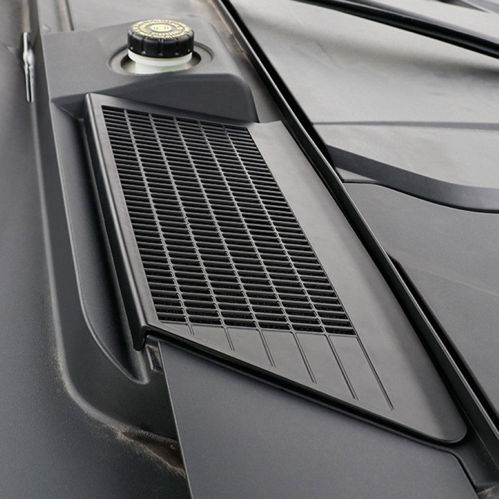 BYD Seal Hood Air Intake Dust Cover installed on engine bay, protecting air intake with durable ABS carbon fibre panel