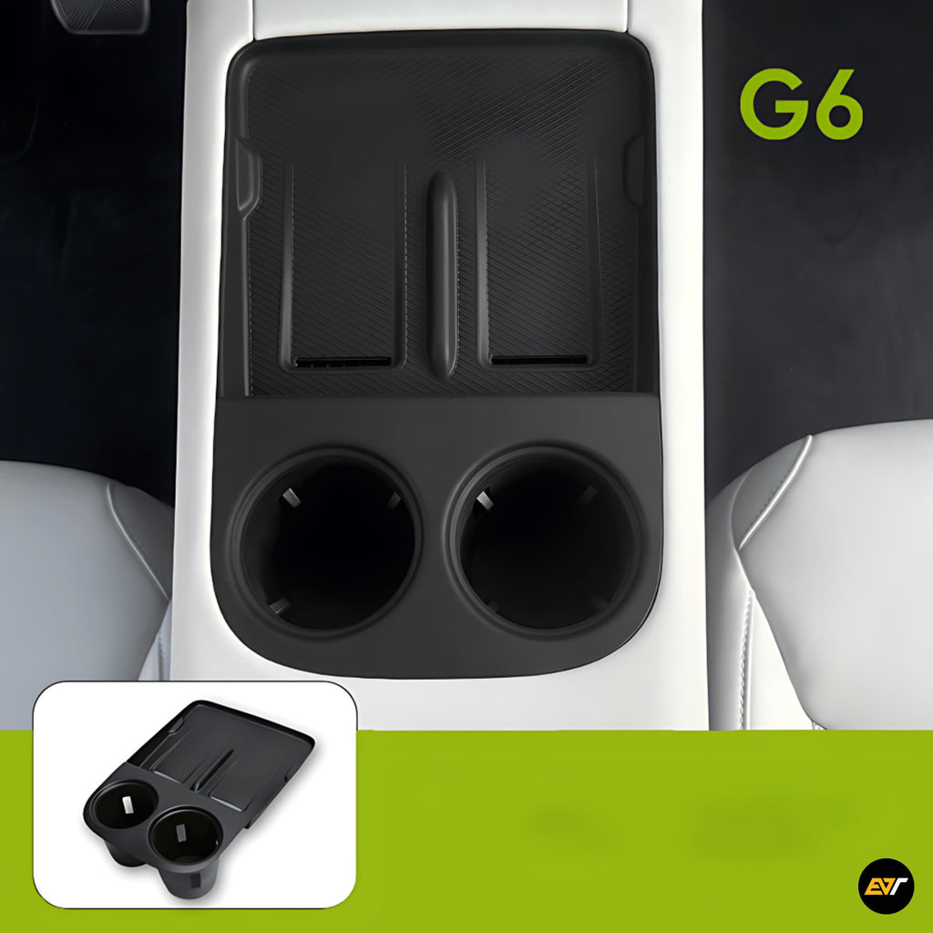 XPENG G6 Wireless Charging Anti Slip Pad With Cup Holder / Black