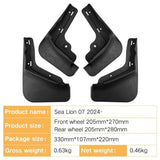 BYD Sealion 7 Premium Front & Rear Mud Guards