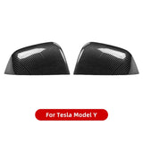 For Tesla 3/Y Carbon Fiber Rearview Mirror Cover, carbon fiber side mirror covers are available.