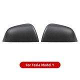 For Tesla 3/Y Carbon Fiber Rearview Mirror Cover, these carbon fiber mirror covers offer a sleek and stylish upgrade.
