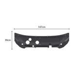 BYD Dolphin Front Storage Box (Frunk) showing black plastic panel with dimensions 147cm by 39cm for RHD models.