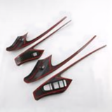 BYD Seal Armrest Window Riser Cover set in carbon fibre, designed for RHD models, enhancing interior with sleek protection.