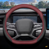 BYD Sealion 7 Leather Steering Wheel Cover Burgundy