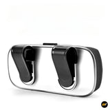 Black and silver twin hook wall bracket for organising an electric vehicle charging cable