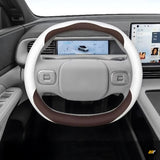XPENG G6 Anti Slip Leather Steering Wheel Covers Orange
