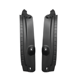 Pair of black rear mud flaps splash guards designed for electric vehicles, featuring durable plastic construction and mounting points.