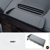 Grey storage tray with anti-slip surface designed for Zeekr electric vehicle dashboard organisation.