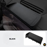 Black rubberised storage tray designed for dashboard use in electric vehicles, fitting behind navigation screens for Zeekr 7X