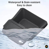 Waterproof and stain-resistant black storage box for Zeekr 7X centre console lower armrest, easy to clean accessory