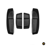 Set of four black side door storage boxes designed for Zeekr 7X with textured interior surface for organisation
